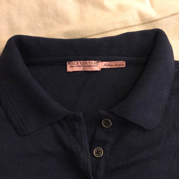 Vintage Juicy Couture lady puffy shoulders polo - Picture 4 of 8